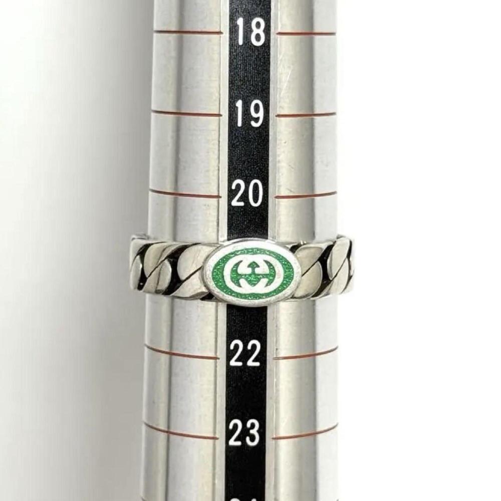 Gucci Men's Interlocking G Silver Ring - Picture 7 of 10